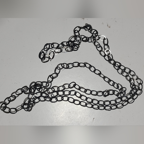 32 Inch Black Chain Necklace - Picture 3 of 4